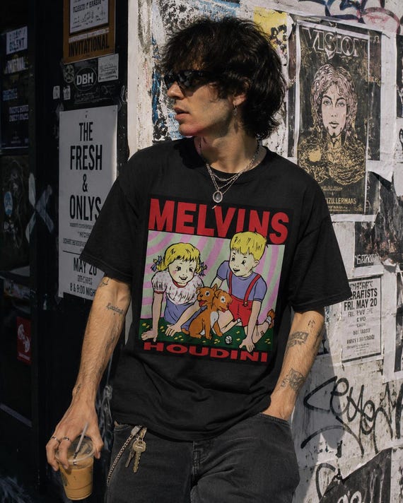 Melvins Houdini T-shirt, Melvins Album Inspired Graphic Tees, Rock
