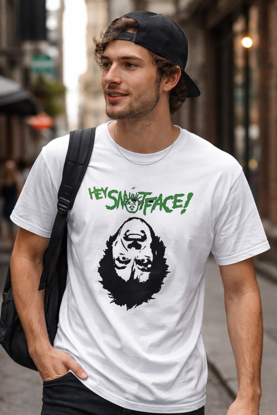 デッドストック　90s ジョニーブレイズ コブラ　ゲームシャツ　Y2K Drop Dead Fred Snot Face T-shirt, Funny Shirt, VTG 90's Movie