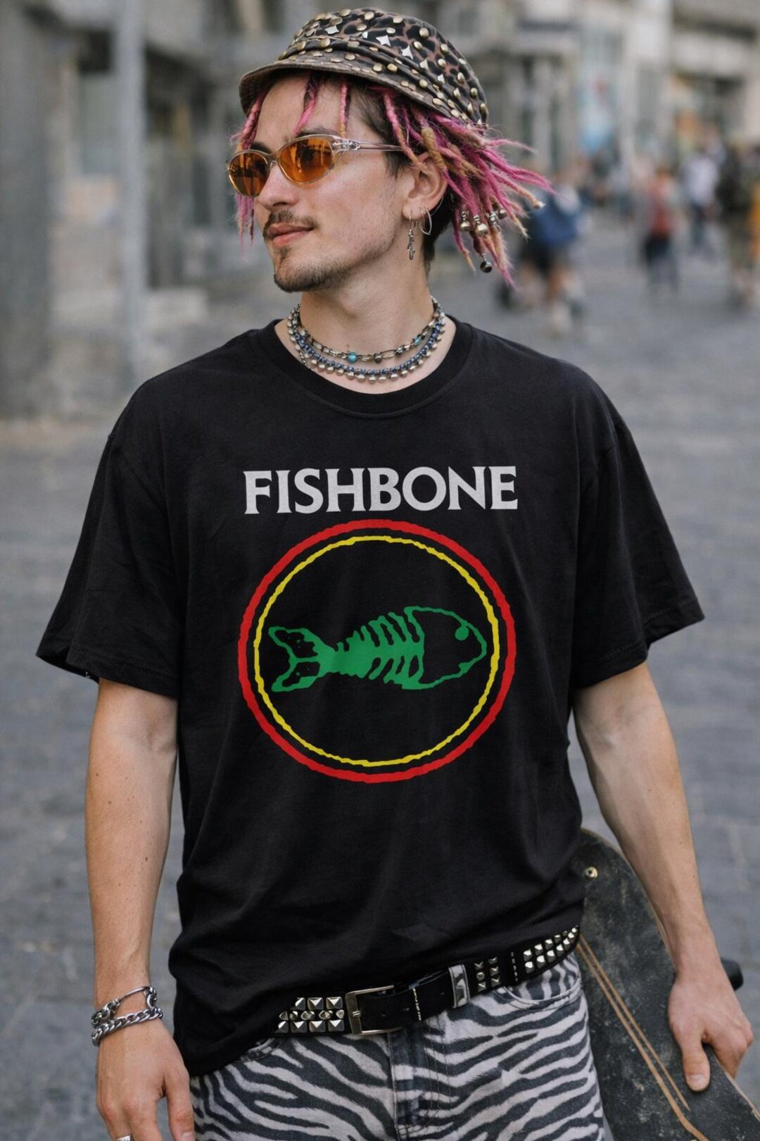 Fishbone Band T-shirt, Retro Ska Punk Graphic Tee, 90s Alternative