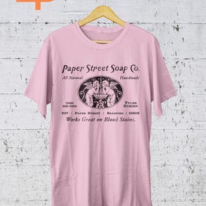 T-shirt Paper Street Soap, maglietta grafica ispirata al film Fight Club, magliette Fight Club, Street Fighter, maglietta del film, magliette Y2K, maglietta unisex
