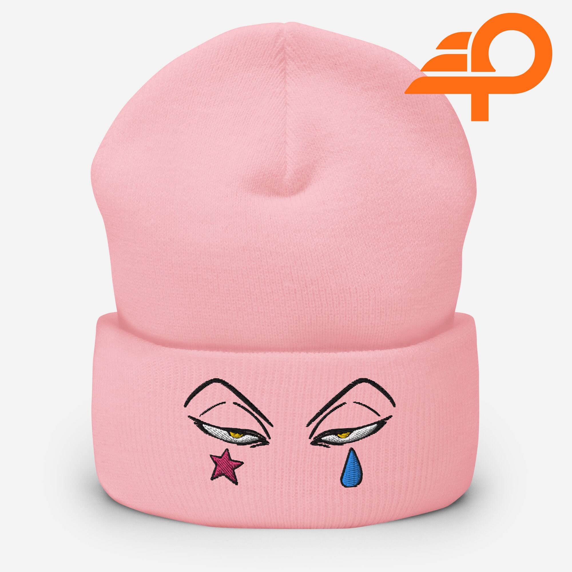 Anime Eyes Beanie, Anime Embroidered Hat, Japanese Anime Hat 