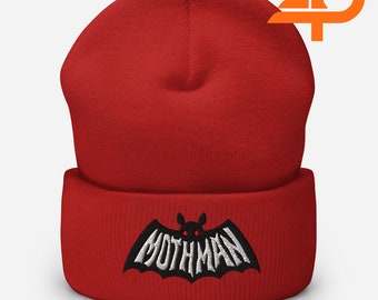 Gorro Cryptid Mothman, Gorro bordado Mothman, Gorro Cryptid, Regalos de Halloween, Idea de regalos