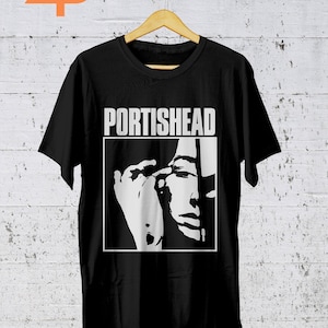 T-shirt Portishead, magliette grafiche ispirate alle copertine degli album degli anni '90, rock alternativo, band trip hop, merchandising musicale, maglietta unisex