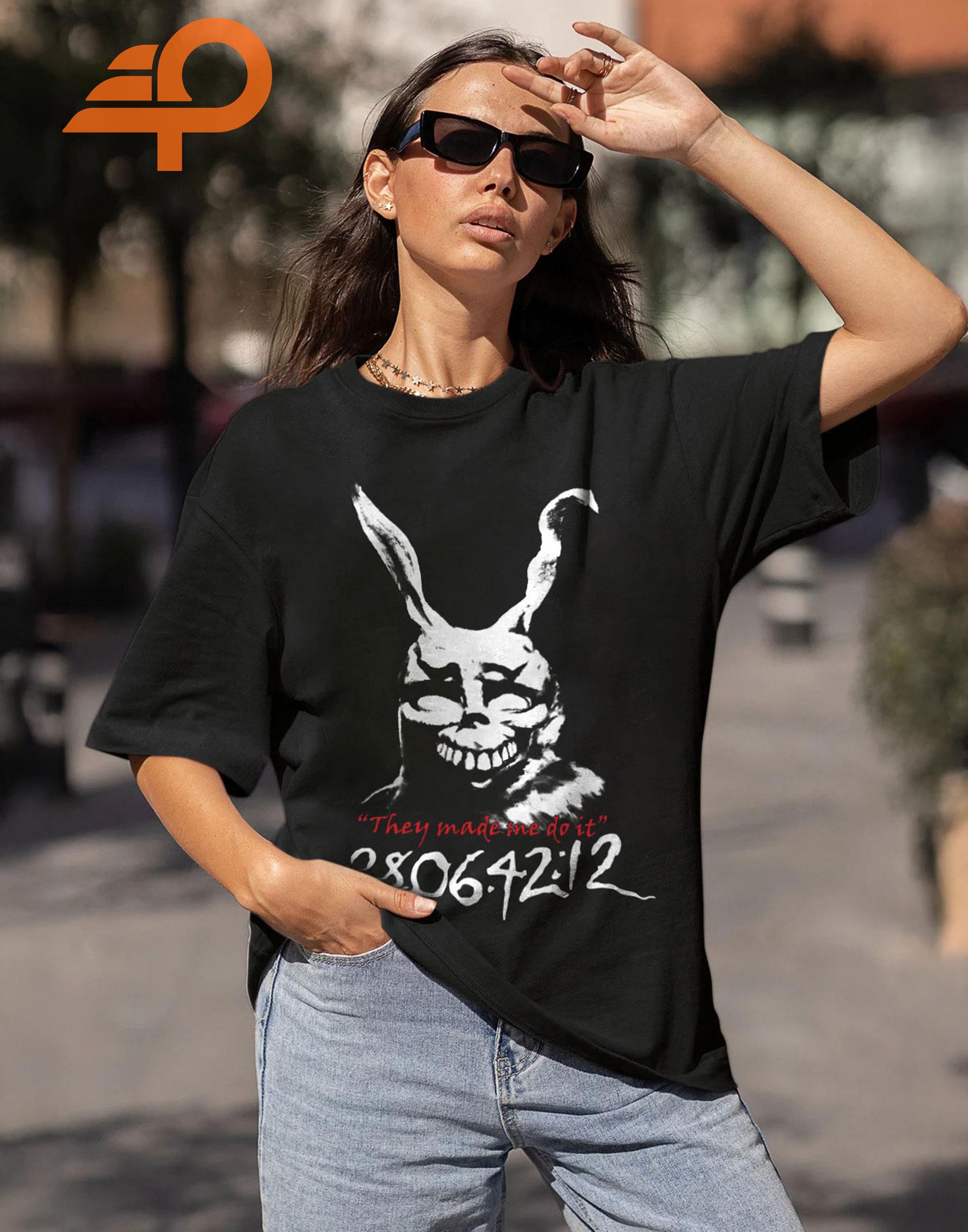 Donnie Darko T-shirt, Frank The Bunny Donnie Darko, Horror Movie 