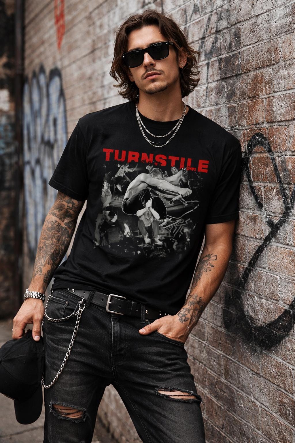 Turnstile Tour T-shirt, Hardcore Punk Band Merch, Unisex Graphic
