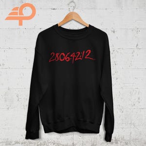 Donnie Darko 28 06 42 12 Sweatshirt, Donnie Darko Countdown Graphic Shirt, Frank The Bunny, Horror Movie, Crewneck, Unisex Sweatshirt