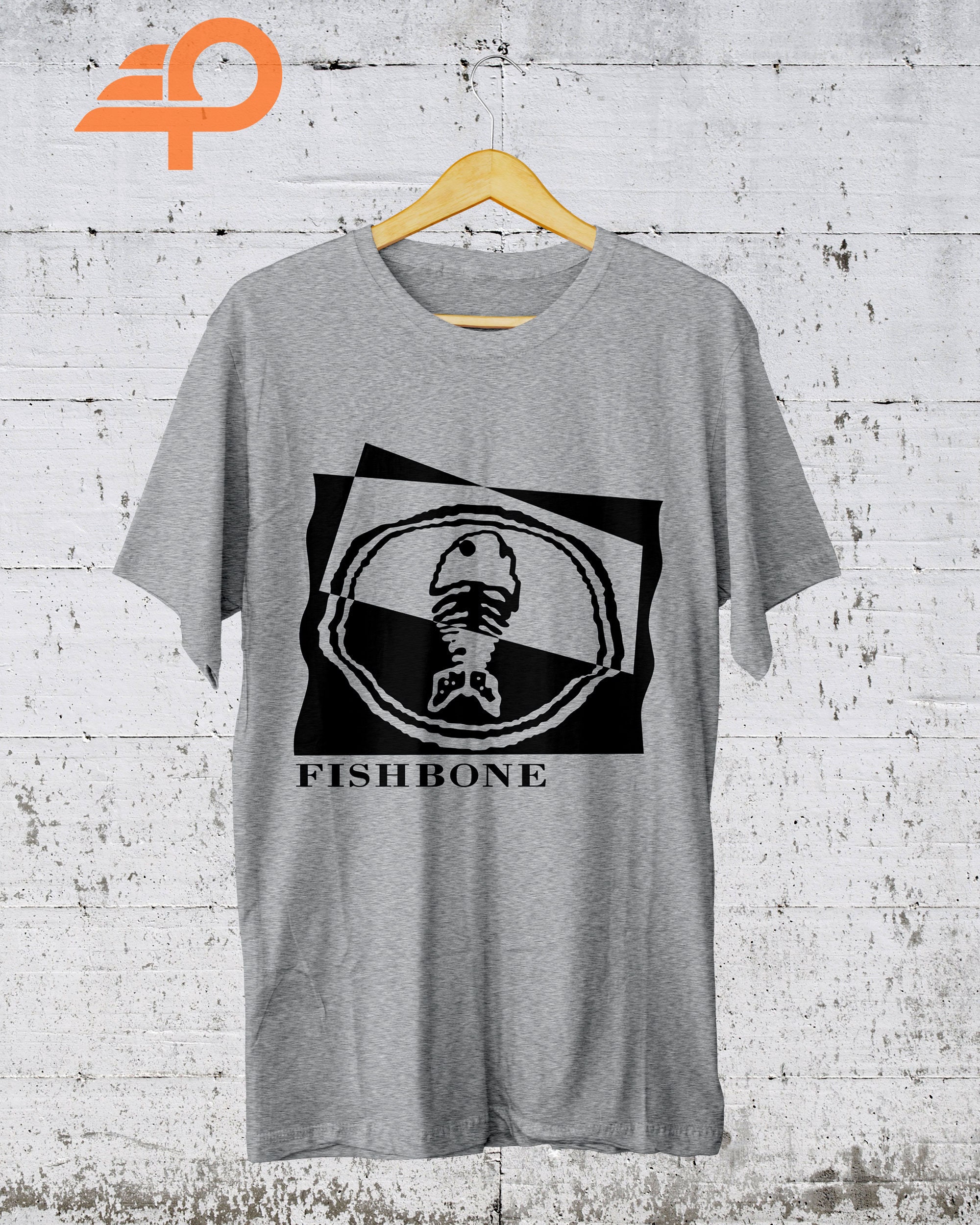 Retro Fishbone T-shirt, 90s Band Merch Style, Alternative Funk 