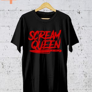 Scream Queen T-shirt, Horror 90&#39;s Movie Inspired Graphic Tees, Movie Cult, Unisex T-shirt