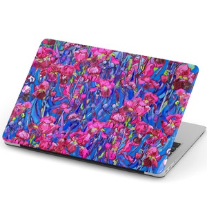 Floral Van Gogh Macbook Case, Van Gogh&#39;s Irises Macbook Case, MacBook Air 13 case, MacBook Pro 13/15/16 inch, Retina Air 15 Laptop Case,