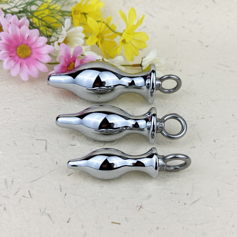3 Sizes Stainless Steel Butt Plugs With Ring, Anal Dildo, Anal Dilator G Spot Prostate Massage