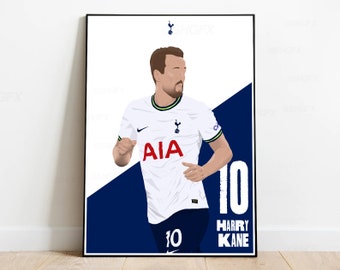 Harry Kane Poster A3 A4 | THFC Poster | Tottenham Hotspur FC