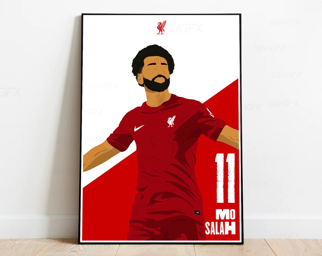 Mo Salah Poster A3 A4 LFC Poster Liverpool FC - Etsy