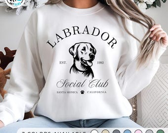Felpa Labrador Retriever, maglione girocollo Dog Mom
