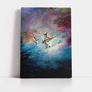 Star Wars X Wing Poster, Star Wars Canvas Print Wall Art, Framed & Mounted Star Wars Decor