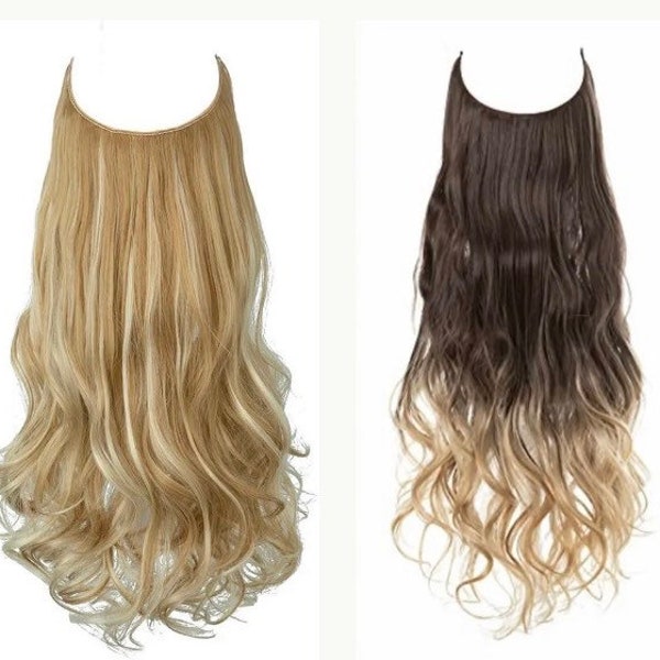 Halo Hair Extensions Etsy