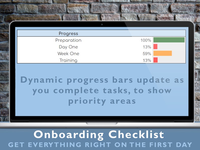 Onboarding Tracker Spreadsheet New Starter Checklist Editable New Hire