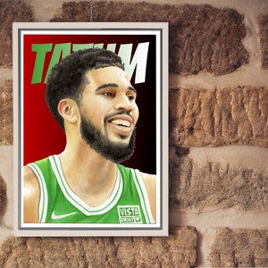 Jason Tatum Kunstdruck | Basketball Poster | Digitaler Download | Druckbares NBA Poster
