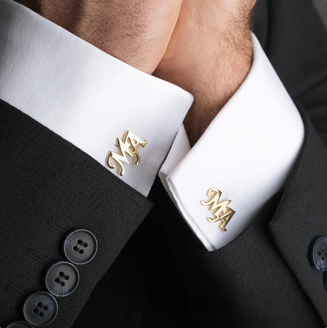 Personalised Cufflinks Initials Anniversary Gift Wedding