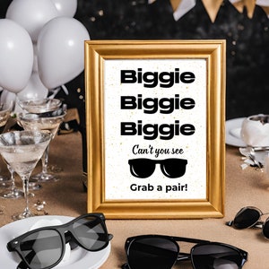 NOTORIOUS ONE Geburtstagsschild, Biggie Birthday Party, Hip Hop Party, Gastgeschenke, Hip Hop Party Dekorationen, Tischschild, printable, Party Dekor