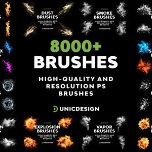 8000+ Photoshop & Procreate Brushes: Digital Artist Bundle (ABR)