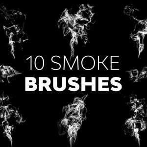 10 Smoke Photoshop Brushes | Realistic Smoke & Fog Effects | High-Res Brush Set for Digital Art, Retouching and Photo Effects