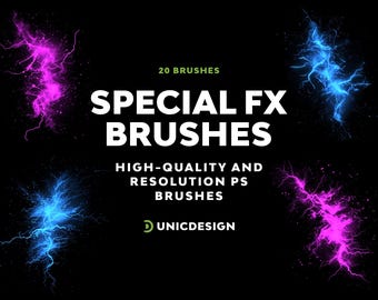 20 Special FX Photoshop Brushes, High-Resolution