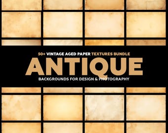 Antikes Papier Texturen | 50+ Alter Hintergründe (Digitaler Download)