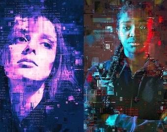 Retro Glitch Photoshop Action: Digital Art Effects (Instant Effects)