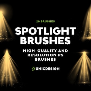 20 Spotlight Photoshop Brushes: Light & Shadow Effects