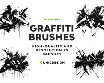 20 pennelli per graffiti in Photoshop: effetto vernice spray per street art urbana