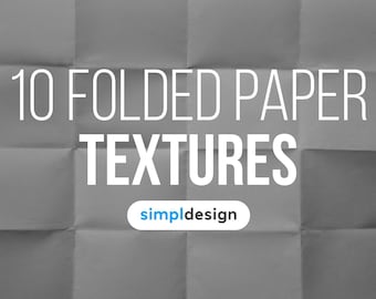 10 Folded Paper Textures | Realistic Creased & Wrinkled Paper Backgrounds | Vintage, Crumpled and Grunge Effects