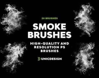 20 Realistic Smoke Photoshop Brushes: High-Resolution Fog Effects