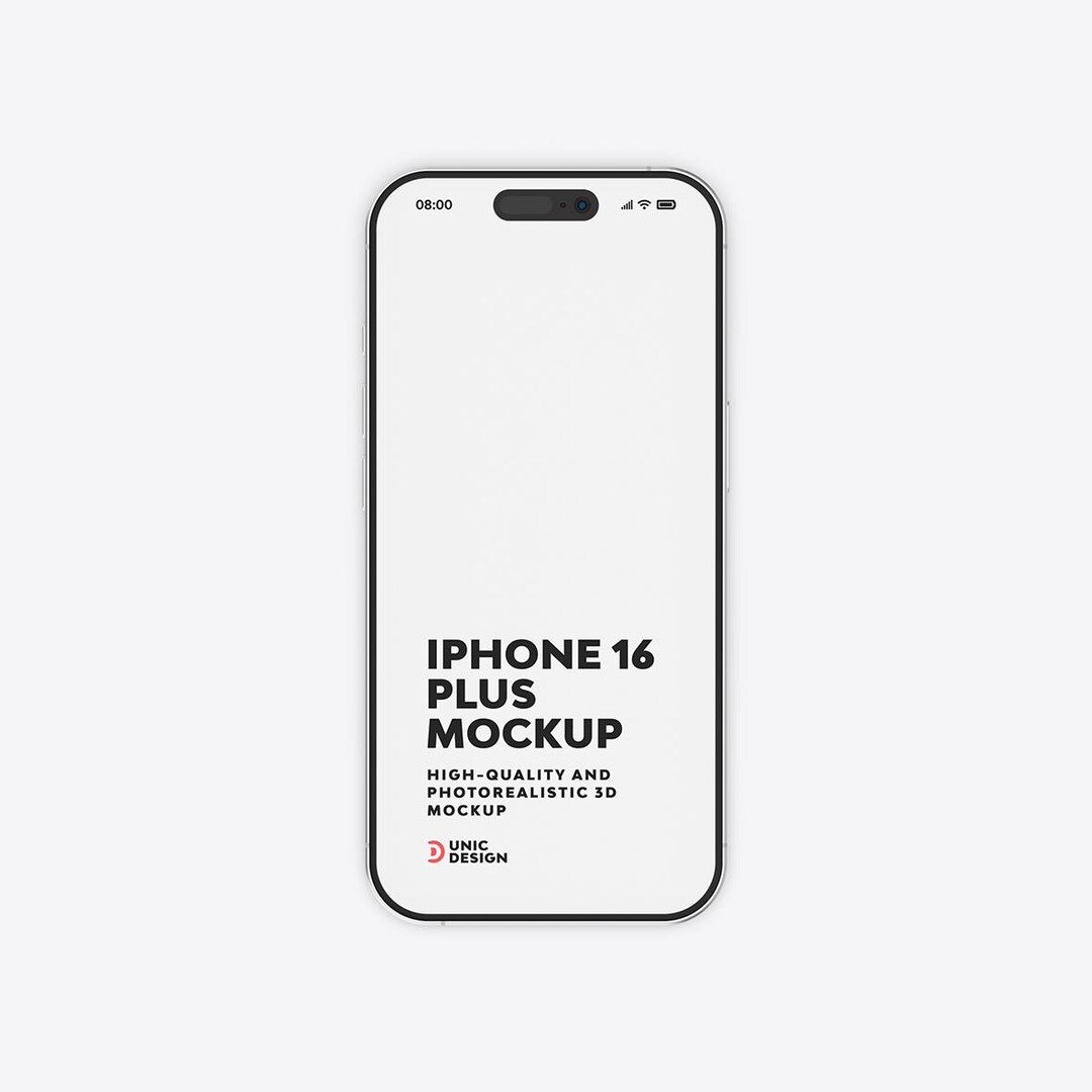 IPhone 16 Plus Mockup Set: Realistic PSD Template for UI/UX Design - Etsy