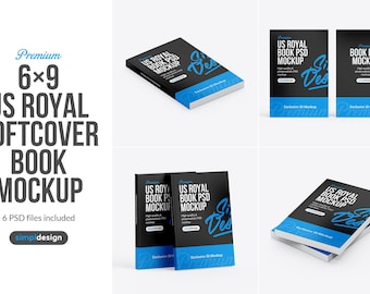 US Royal Softcover Book Mockup