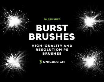 Explosive Burst Photoshop Brushes | High-Quality Effects