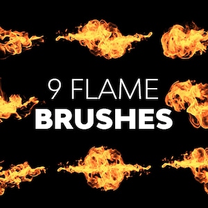 9 Realistic Flame Photoshop Brushes: High-Res Fire Effects