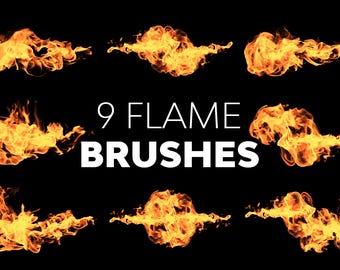 9 Realistic Flame Photoshop Brushes: High-Res Fire Effects