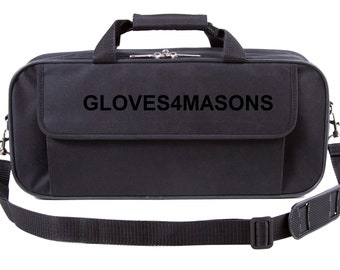 Freemasons Masonic Soft Half Case    Master Mason Past Master Apron Bag in Black with Name Tag