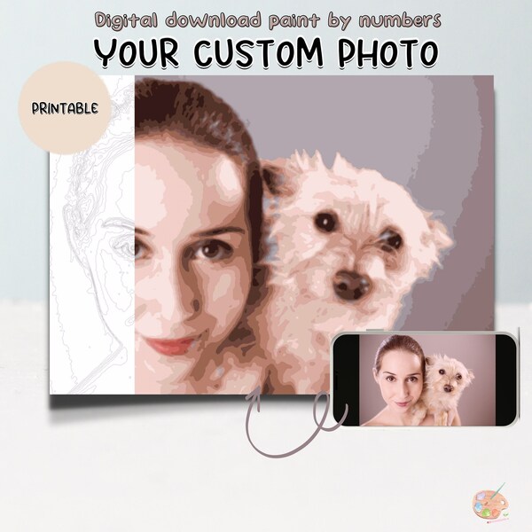 Paint by Numbers Personalised Etsy