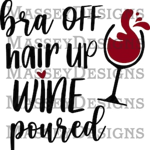 Reggiseno fuori capelli vino versato - Download digitale istantaneo - file in formato SVG, PNG, JPEG, pdf ed eps!