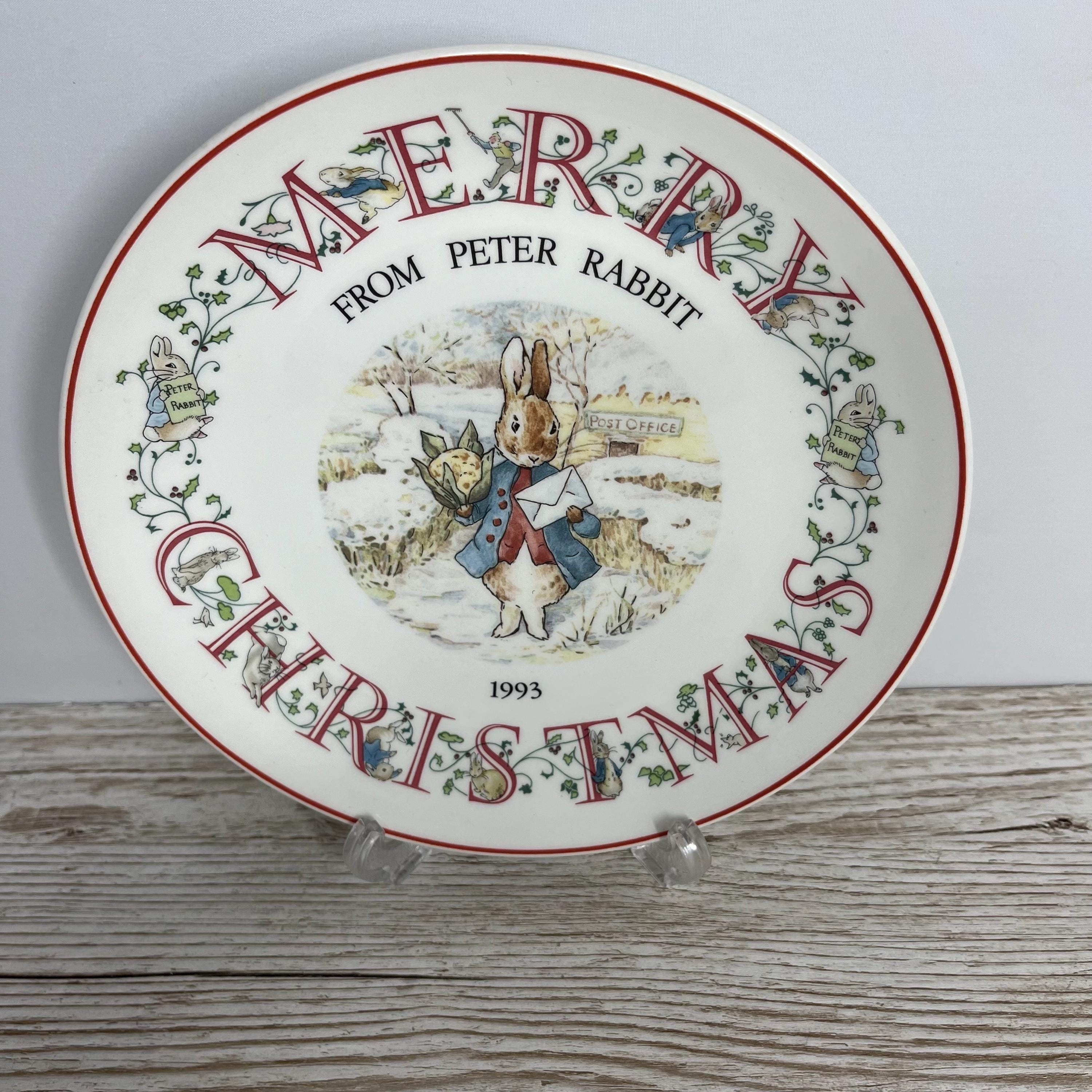 Vintage 1993 Wedgwood Merry Christmas From Peter Rabbit Collectors
