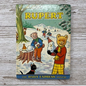 Vintage 1974 Rupert Bear Annual, Daily Express collector annual, not price clipped, VGC