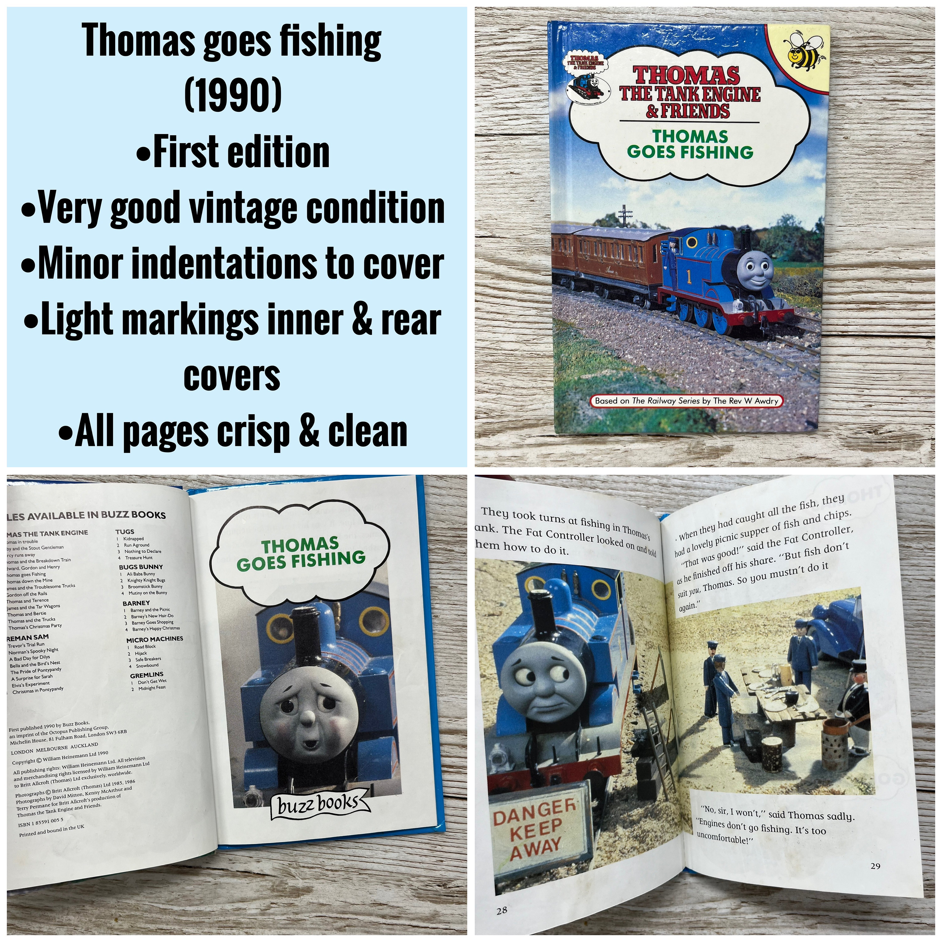 Vintage 1990s Buzz Books Thomas the Tank Engine & Friends, Choice
