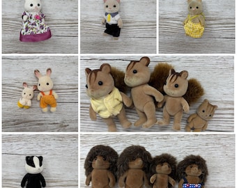 Vintage 1990s-2000s Sylvanian Families Calico Critters figures, choice of family/figure