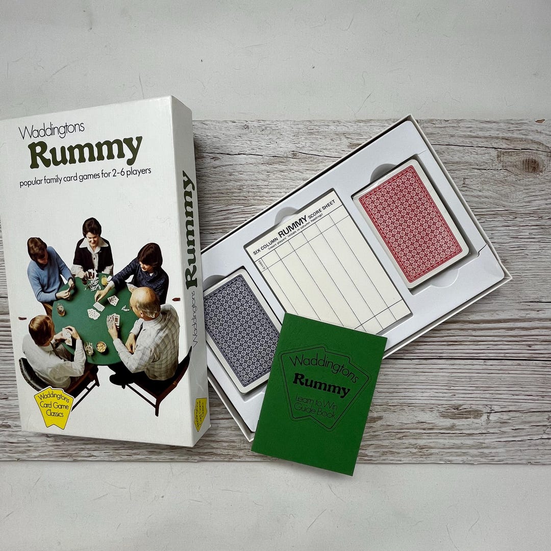 Waddingtons Pink Vintage 1979 Waddingtons Rummy, Contents Still Factory Sealed, in ...