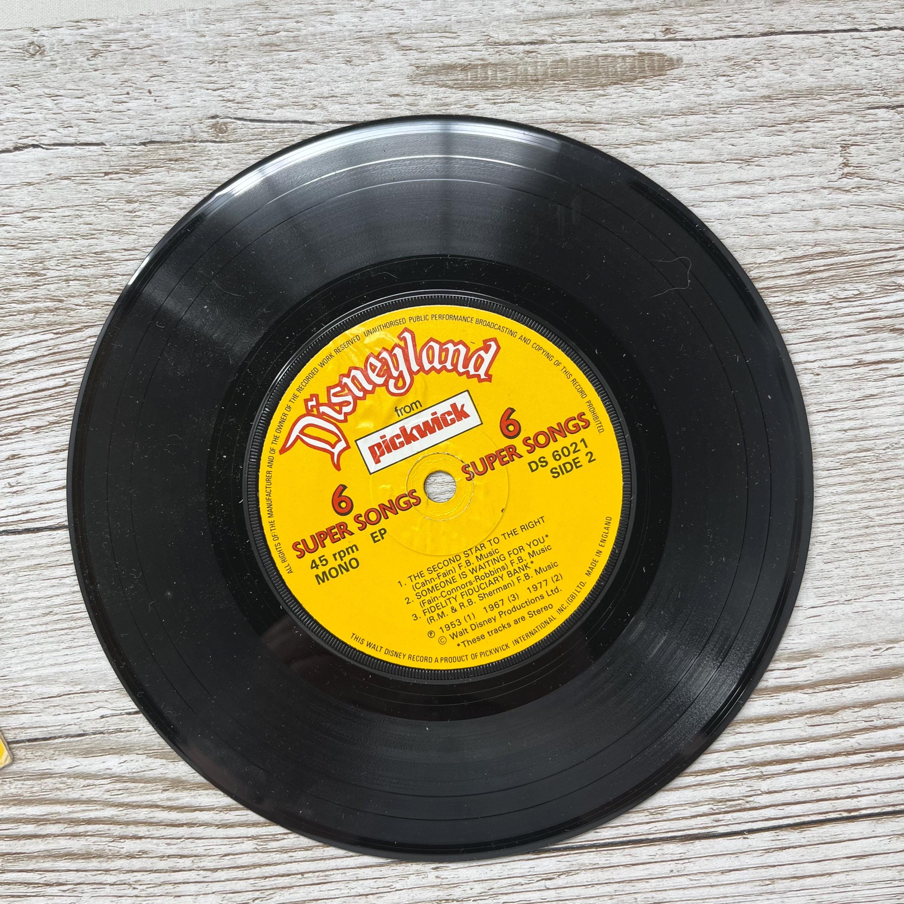 Vintage 1970s Walt Disney Originals - 6 Super Songs 45 / 7”vinyl