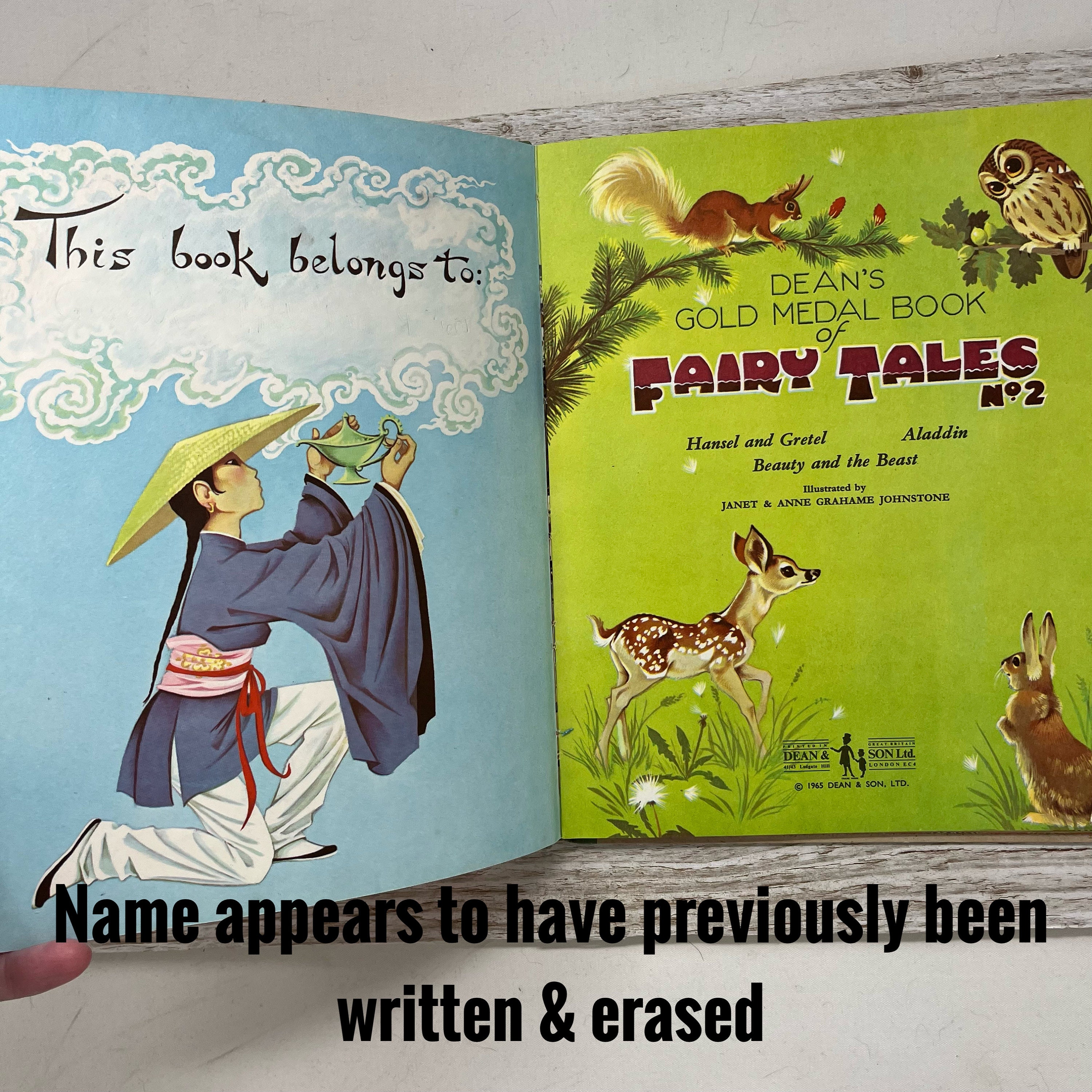 Vintage 1960s Dean's Gold Medal Book of Fairy Tales No 2 Vintage 1960s Dean's Gold Medal Book of Fairy Tales No 2
