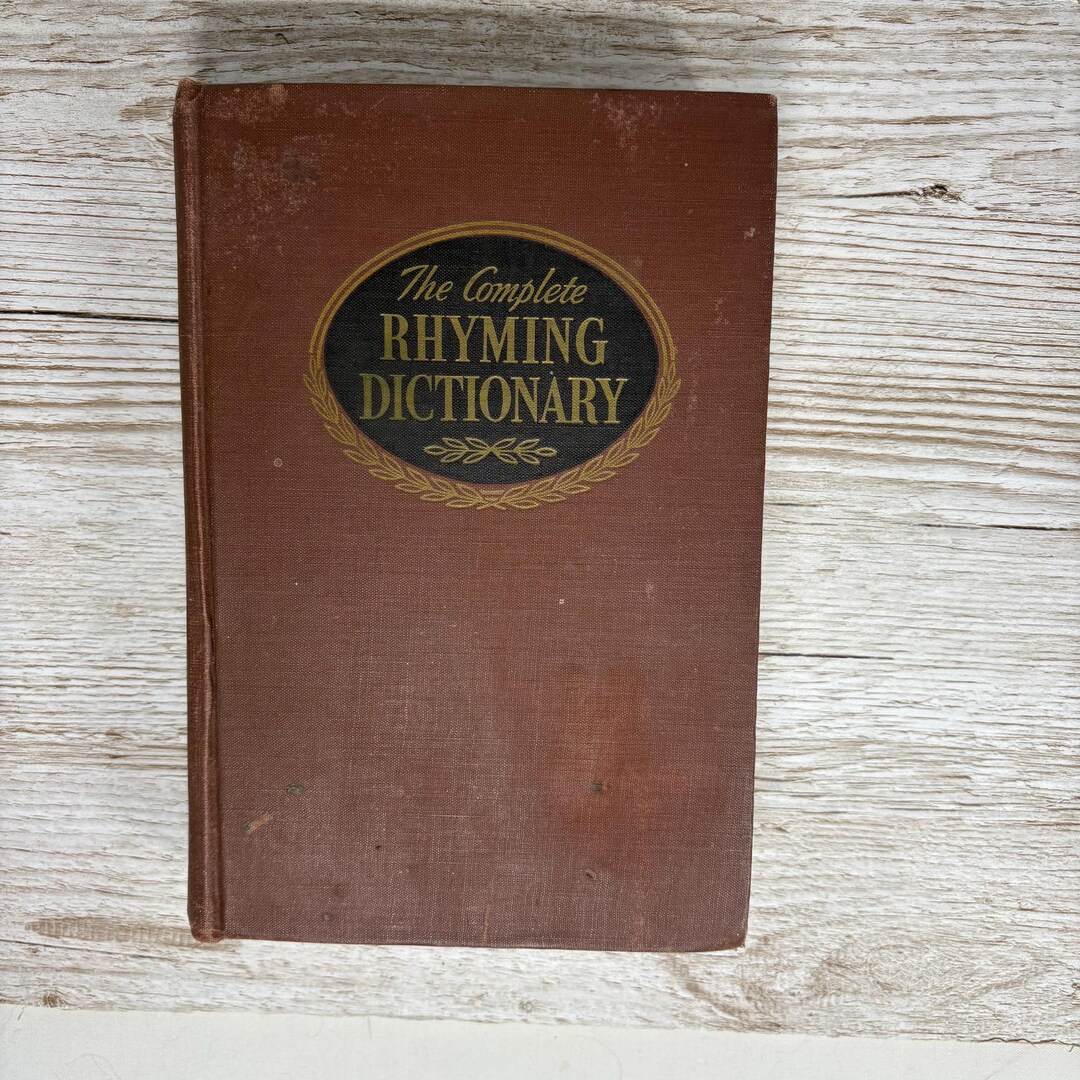 Vintage First Edition 1936 the Complete Rhyming Dictionary Edited by ...