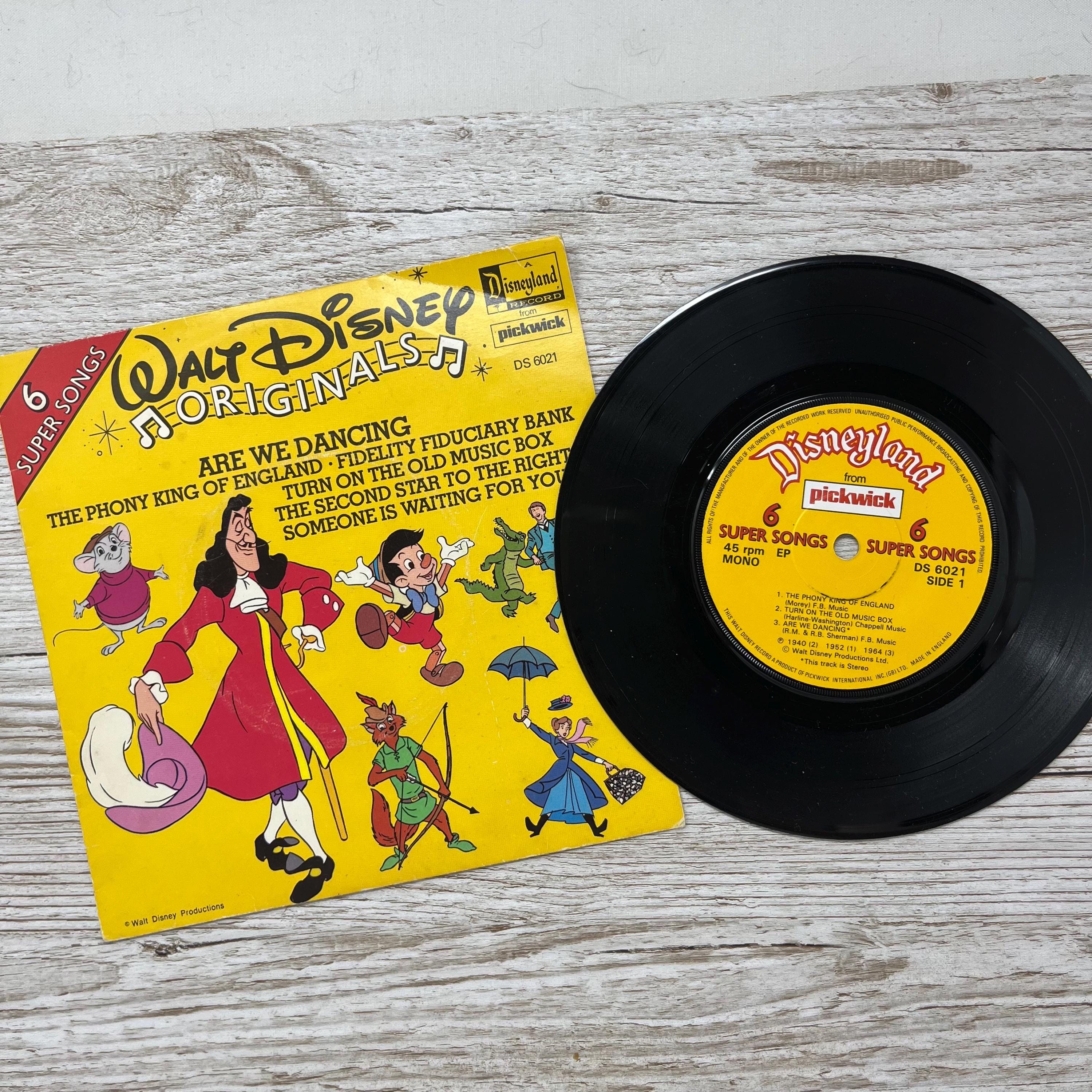 Vintage 1970s Walt Disney Originals - 6 Super Songs 45 / 7”vinyl