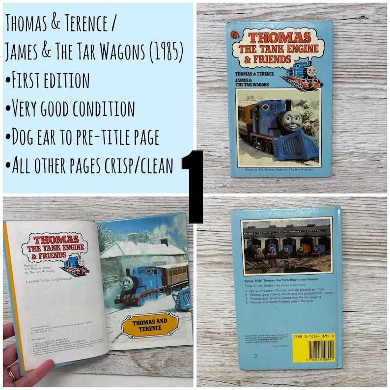 Vintage Ladybird Thomas the Tank Engine & Friends Books, 1980s Edition ...